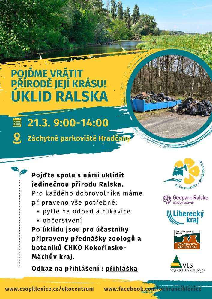 Pozvánka na akci Úklid Ralska.