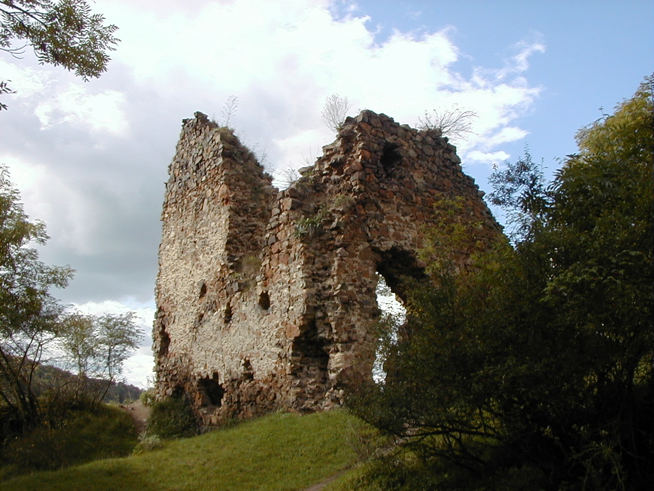 Zřícenina hradu Týřov.